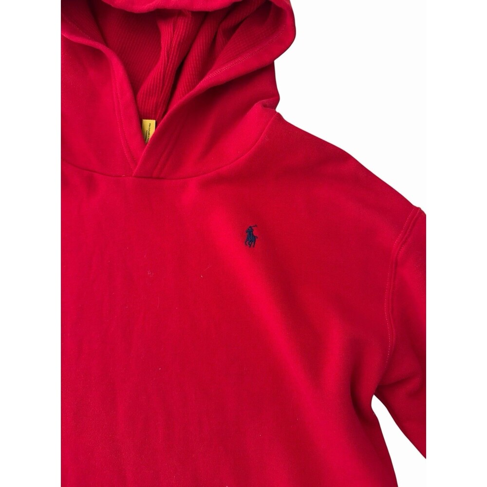 Polo Ralph Lauren Girls XL‎ 16 Red Plaid Hoodie Sweatshirt Dress Preppy Tartan - Picture 4 of 6